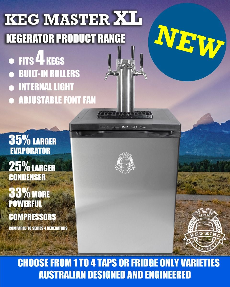 Keg King - Kegmaster Series XL Kegerator - Fridge Pack