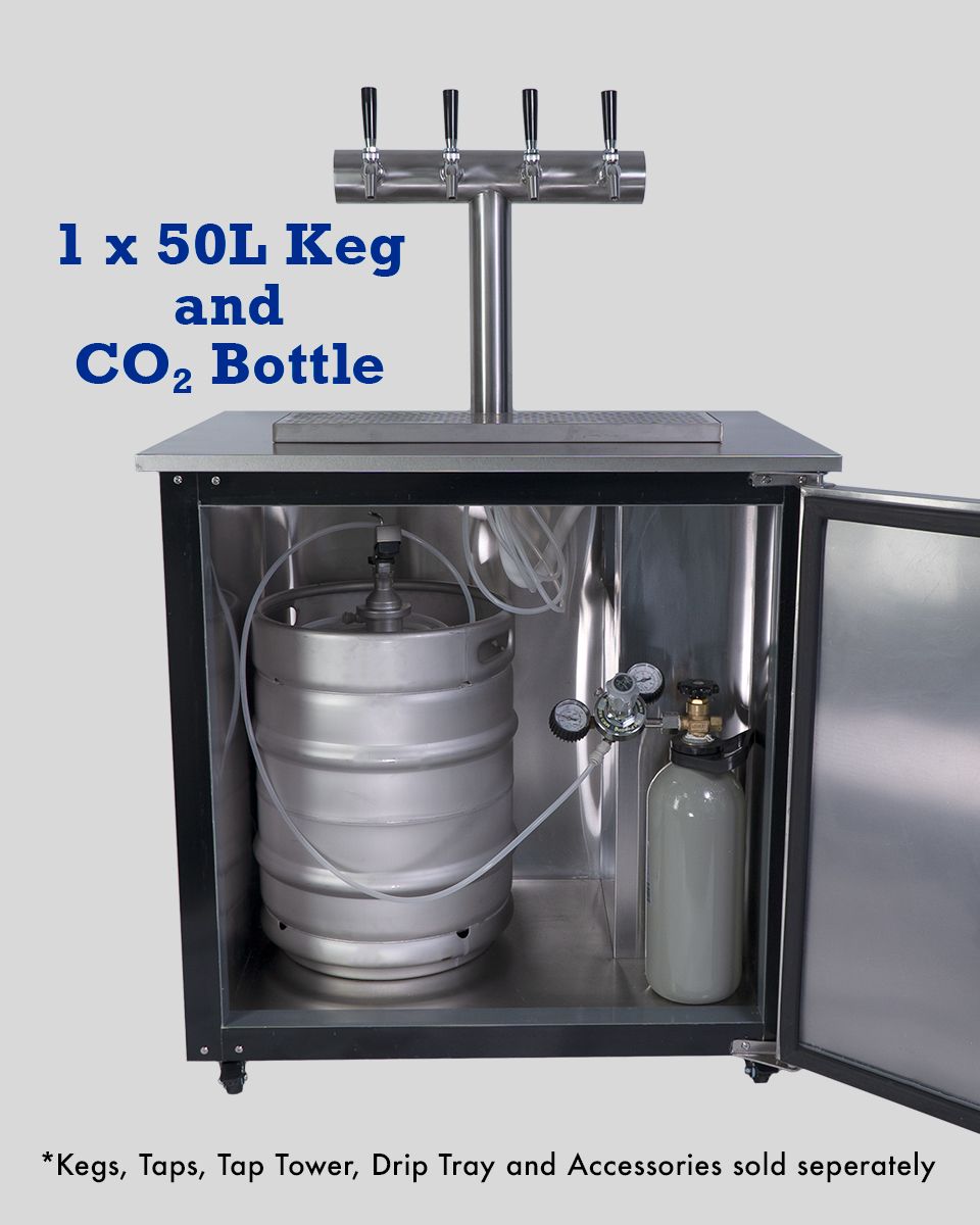 Beer Keg Fridge KegMaster Solstice 6 Keg 12volt DC Kegerator