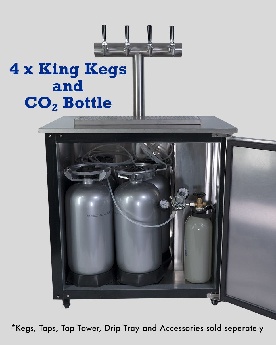 Beer Keg Fridge KegMaster Solstice 6 Keg 12volt DC Kegerator