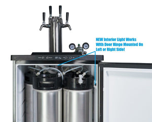 Keg King - Kegmaster Series XL Kegerator - Fastap Quadruple Tap