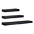 Ekkio Floating Shelf Set of 3 Black EK-WS-100-SH