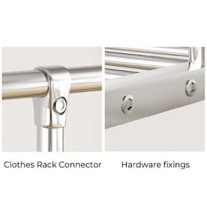 Ekkio Clothes Rack | Stainless Steel Double Rail