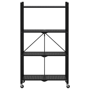 Foldable Storage Shelf | 4 Tier | Black