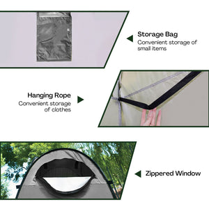 Shower Tent | 2 Window | Green