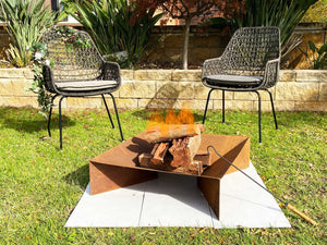 Firepit with Ash Tray with 0.11" Mild Steel