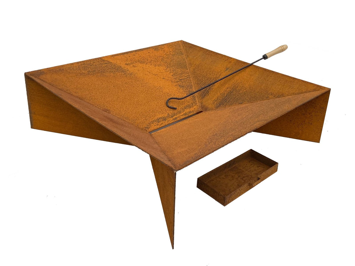 Firepit with Ash Tray with 0.11" Mild Steel