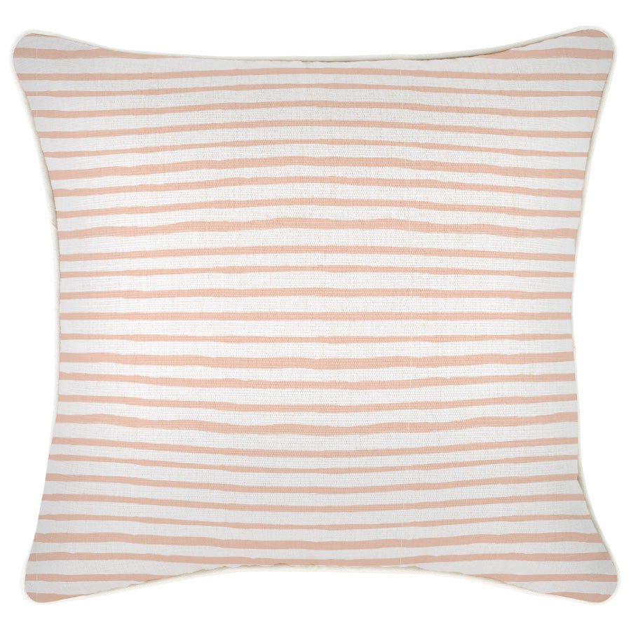 Cushion Cover-With Piping-Paint Stripes Blush-60cm x 60cm