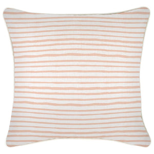 Cushion Cover-With Piping-Paint Stripes Blush-60cm x 60cm