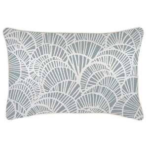 Cushion Cover-With Piping-Positano Smoke-35cm x 50cm
