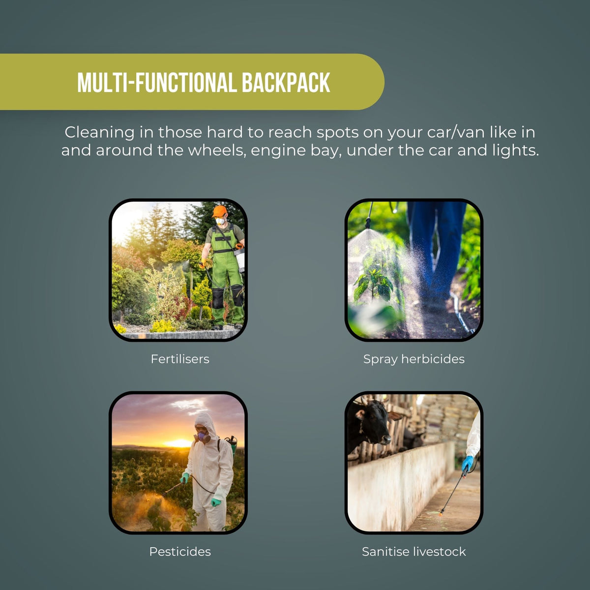 10L Pressure Sprayer | Knapsack Garden Pump for Liquids - Ideal for Yard and Plants