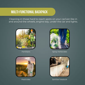 10L Pressure Sprayer | Knapsack Garden Pump for Liquids - Ideal for Yard and Plants