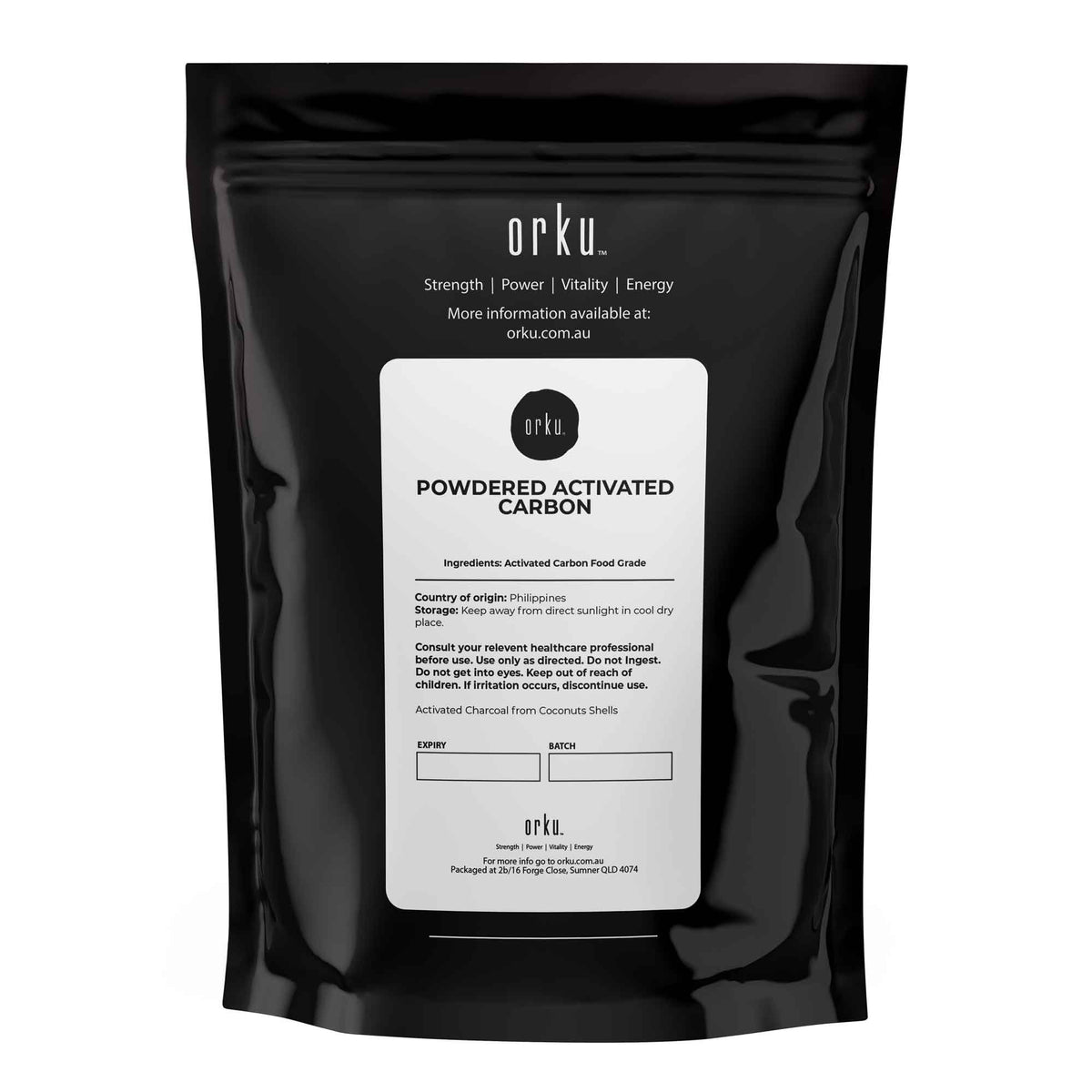 10g Activated Carbon Powder | Coconut Charcoal for Teeth Whitening and Skin Masks