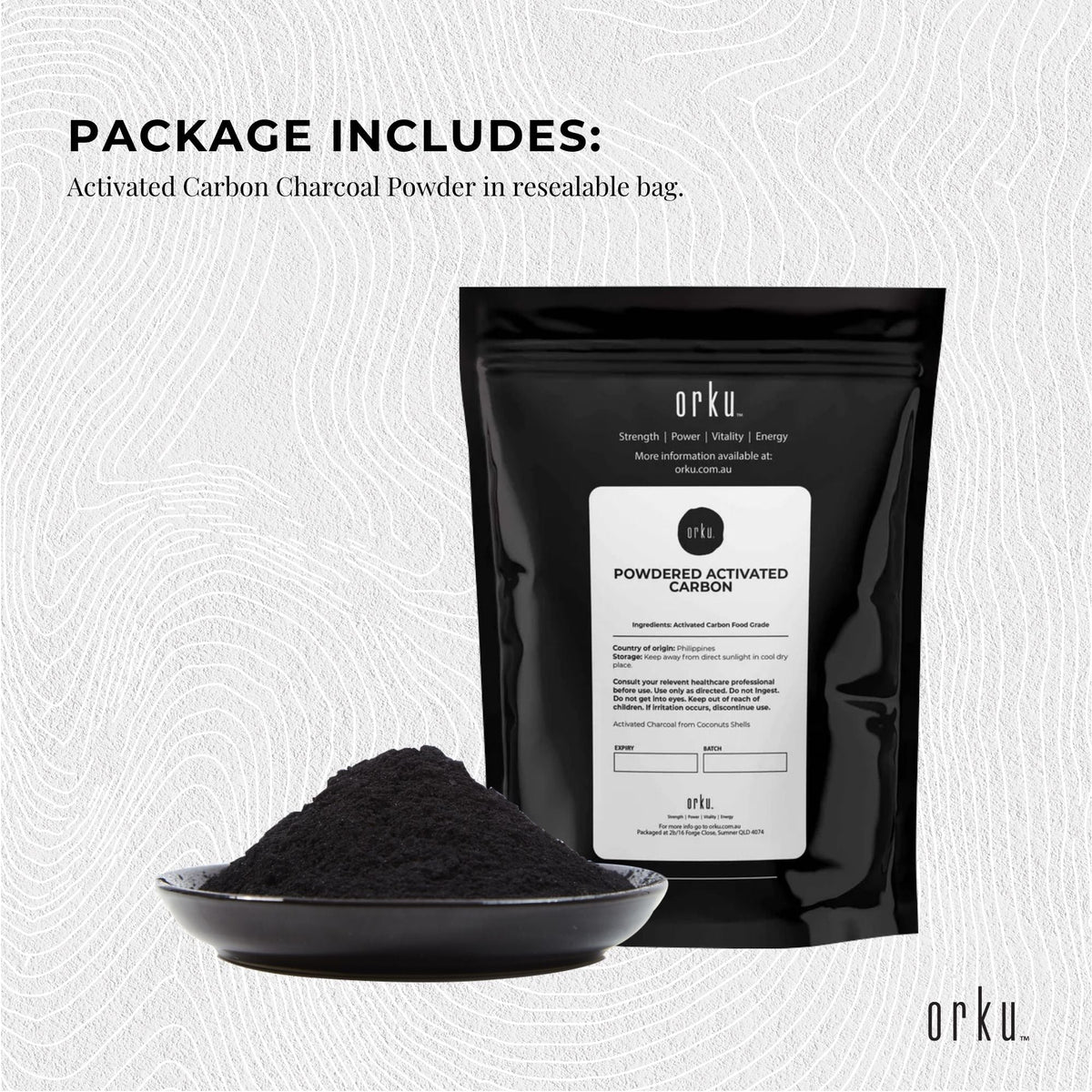 10g Activated Carbon Powder | Coconut Charcoal for Teeth Whitening and Skin Masks