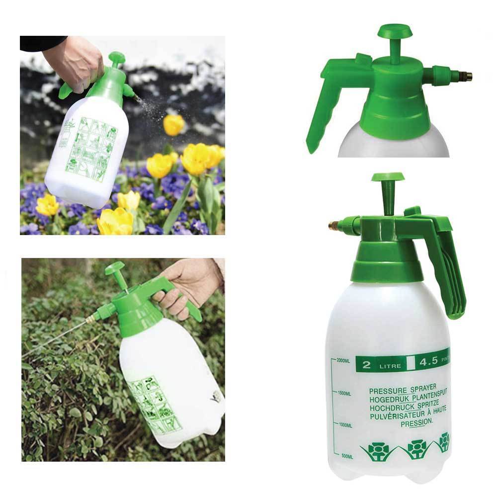 2L Hand-Held Pressure Sprayer | Plastic Garden Pump for Liquids - Portable and Convenient