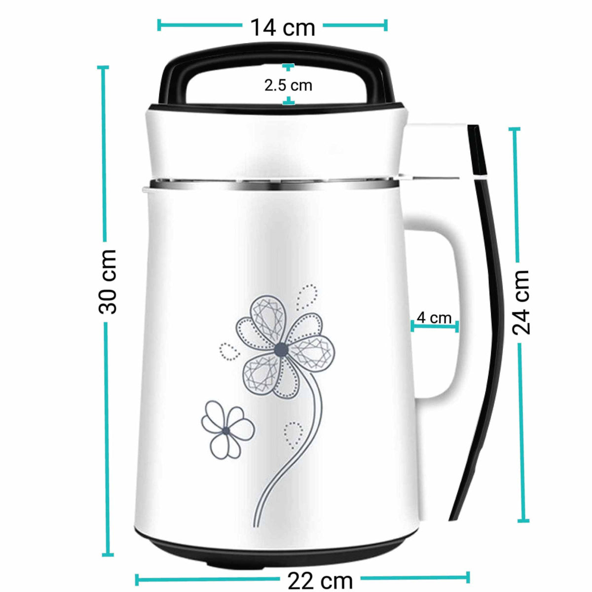 Electric Soy Bean Milk and Soup Maker Machine | Automatic Soya Almond Nut Blender