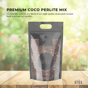 20L Premium Coco Perlite Mix | 70% Coir Husk 30% Hydroponic Plant Growing Medium