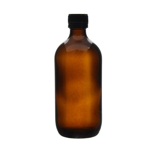 25x 500ml Amber Glass Bottles with Tamper Evident Caps | Perfect for Essential Oils - Bulk Packaging