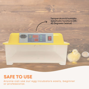 Electric 24 Egg Incubator + Accessories | Hatching Eggs for Chickens, Quail, and Ducks