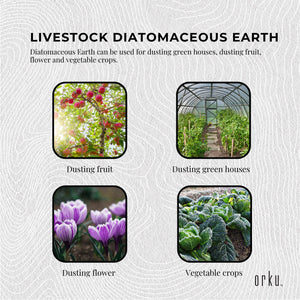 100g Organic Fossil Shell Flour | Livestock and Garden Grade Diatomaceous Earth