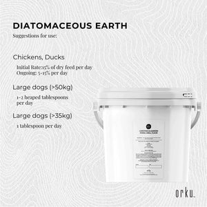 3Kg Organic Fossil Shell Flour Tub | Livestock and Garden Grade Diatomaceous Earth