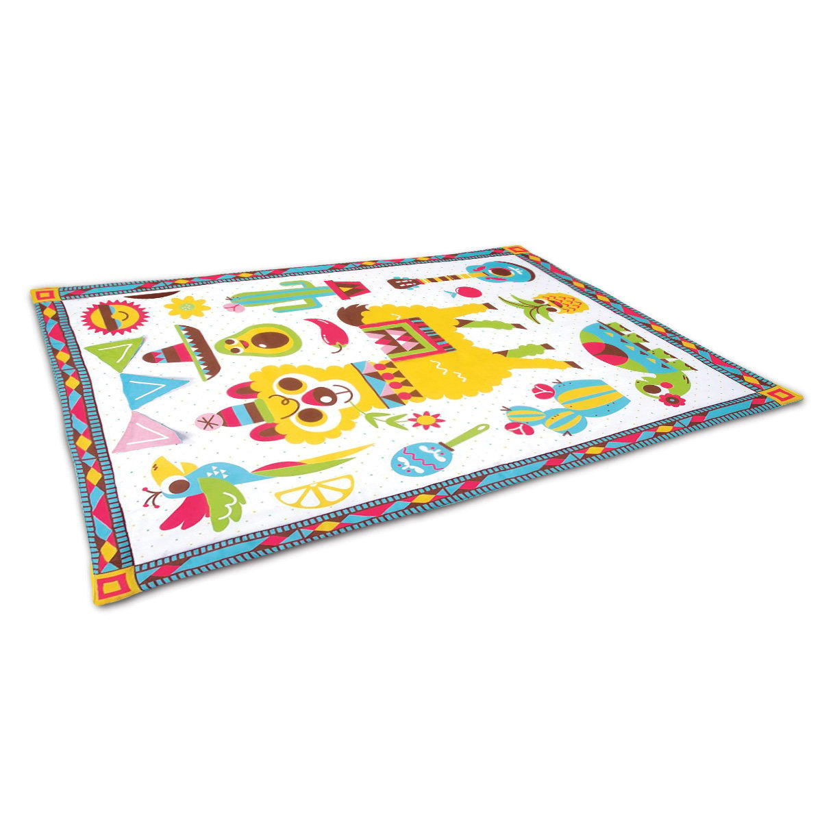 Fiesta Kids Baby Activity Playmat To Bag | Musical Rattle Included | Padded Design | Yookidoo Brand