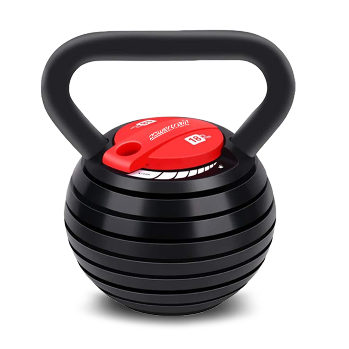 Adjustable Kettle Bell Weights Dumbbell (18kg) by Powertrain