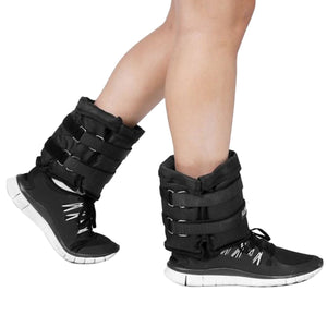 Sports Pair 1kg Adjustable Ankle Weights - Gym Equipment for Wrist Fitness and Yoga by Powertrain