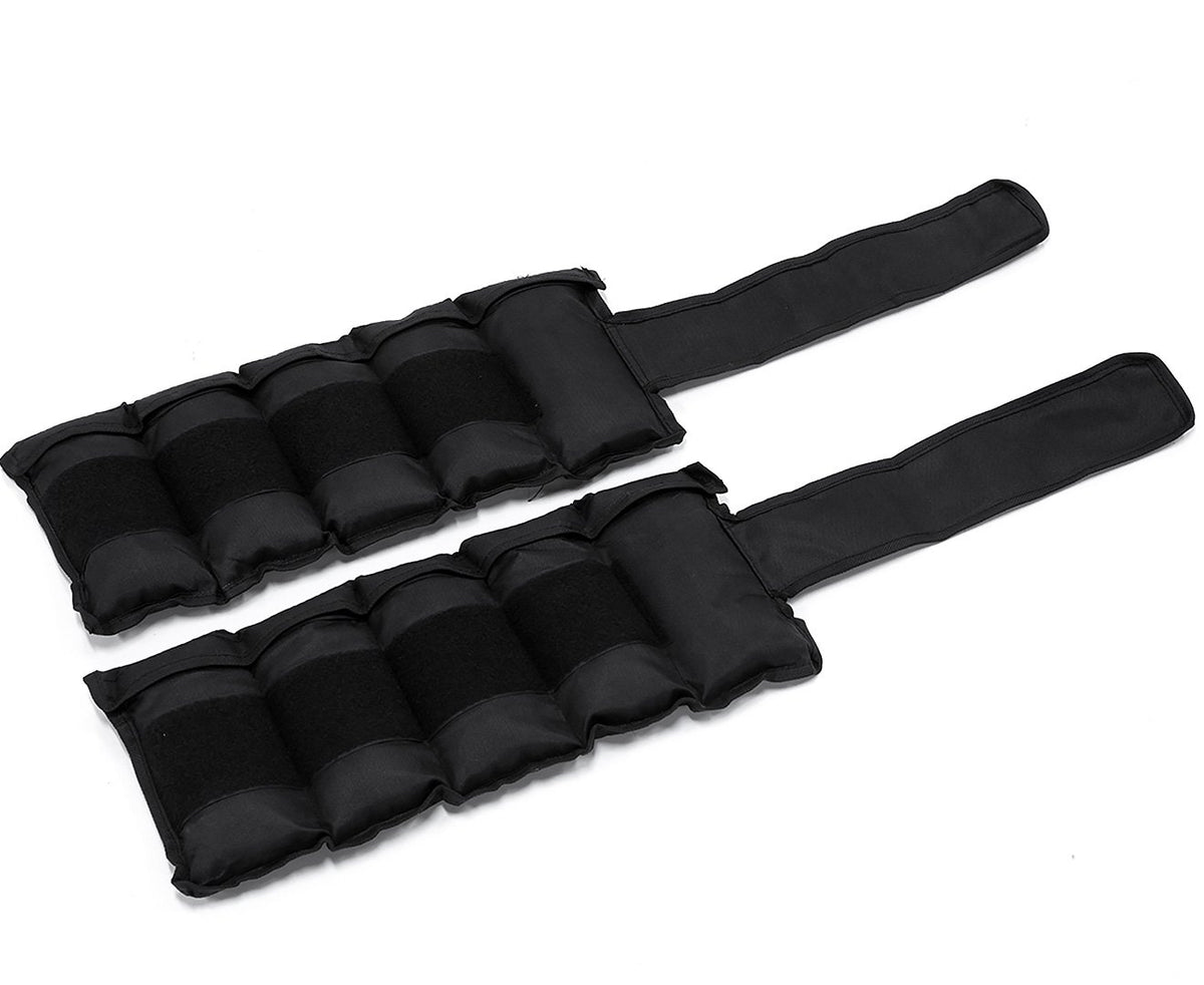 Sports Heavy Duty Adjustable Ankle Weights - 5 Kg, 2 Pieces by Powertrain