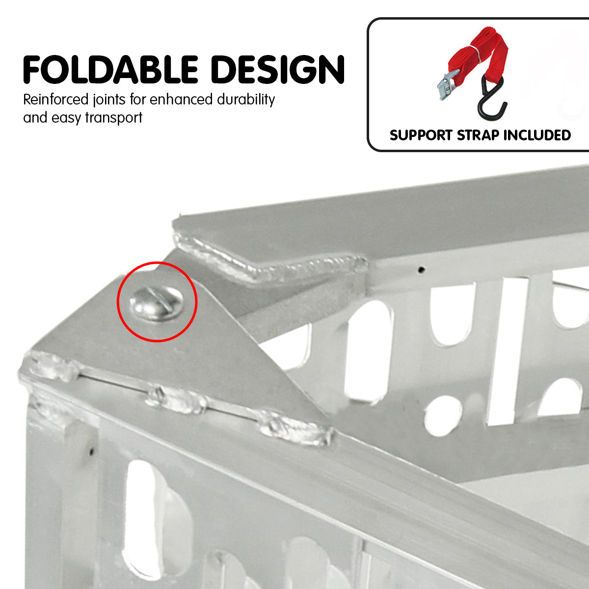 Heavy Duty Folding Aluminium Ramp | Kartrite Brand