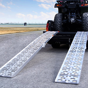 2x Aluminium Folding Loading Ramps for ATV and Motorbike | Kartrite Brand