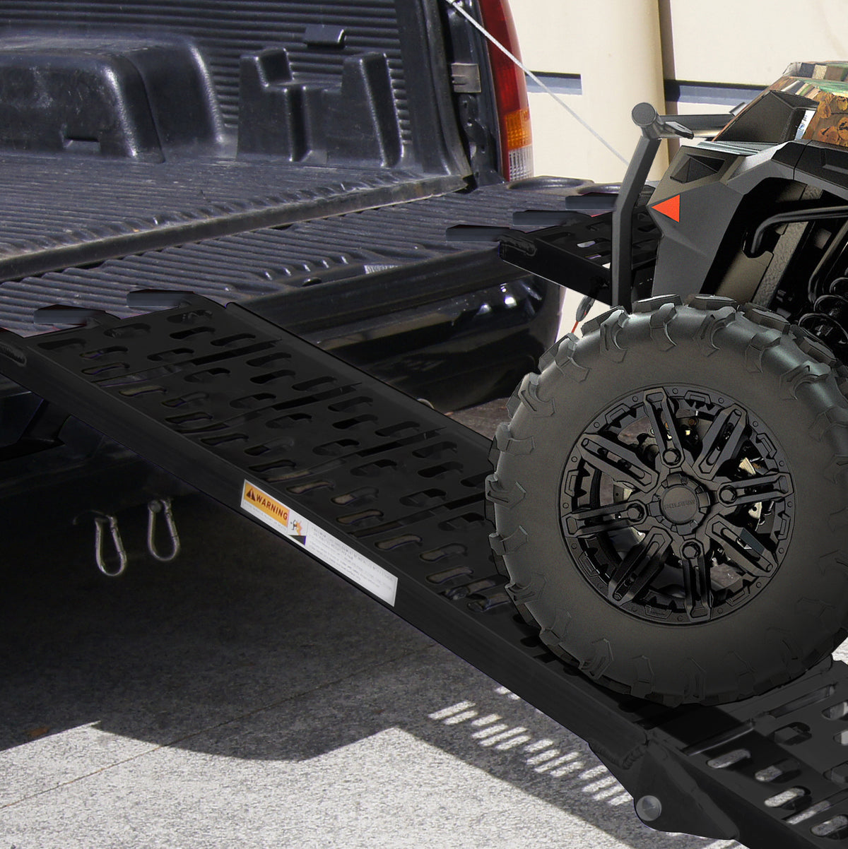 Aluminium ATV Loading Ramp | Foldable | Black Color | Rigg Brand