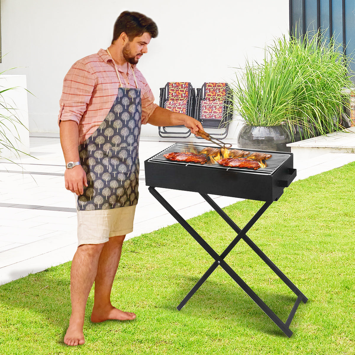 Wallaroo Charcoal BBQ Grill | Adjustable Height