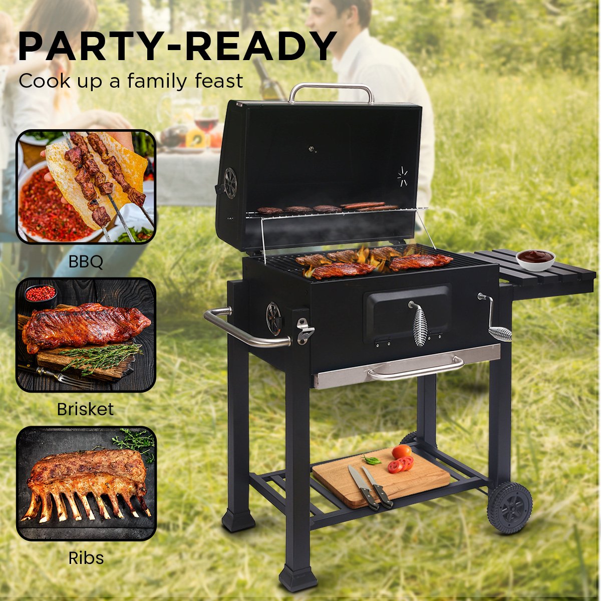 Wallaroo Square Outdoor Barbecue Grill | BBQ