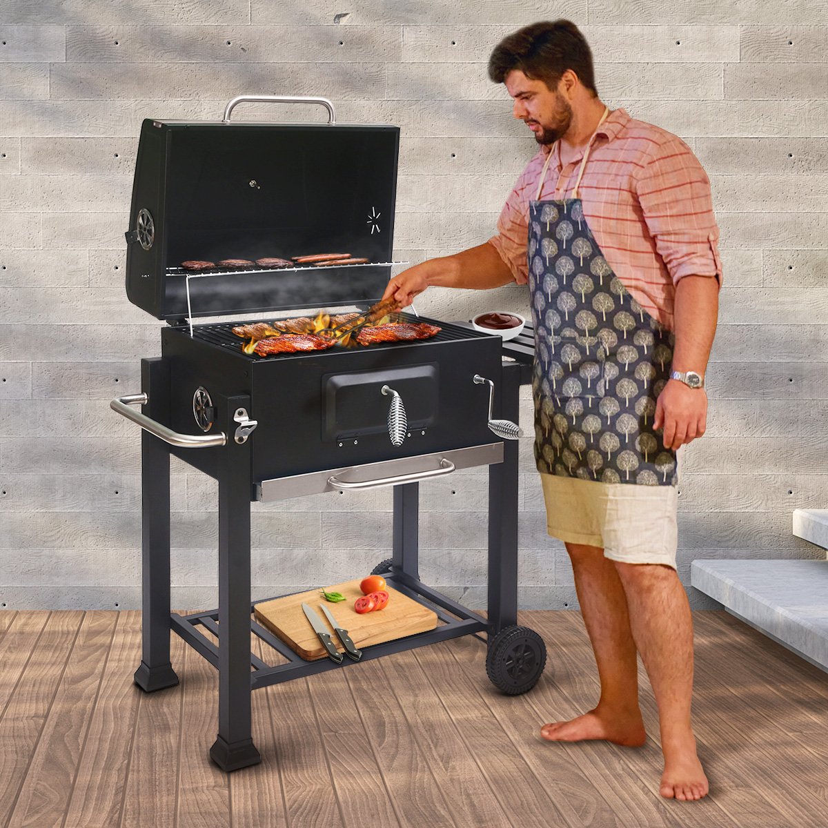 Wallaroo Square Outdoor Barbecue Grill | BBQ