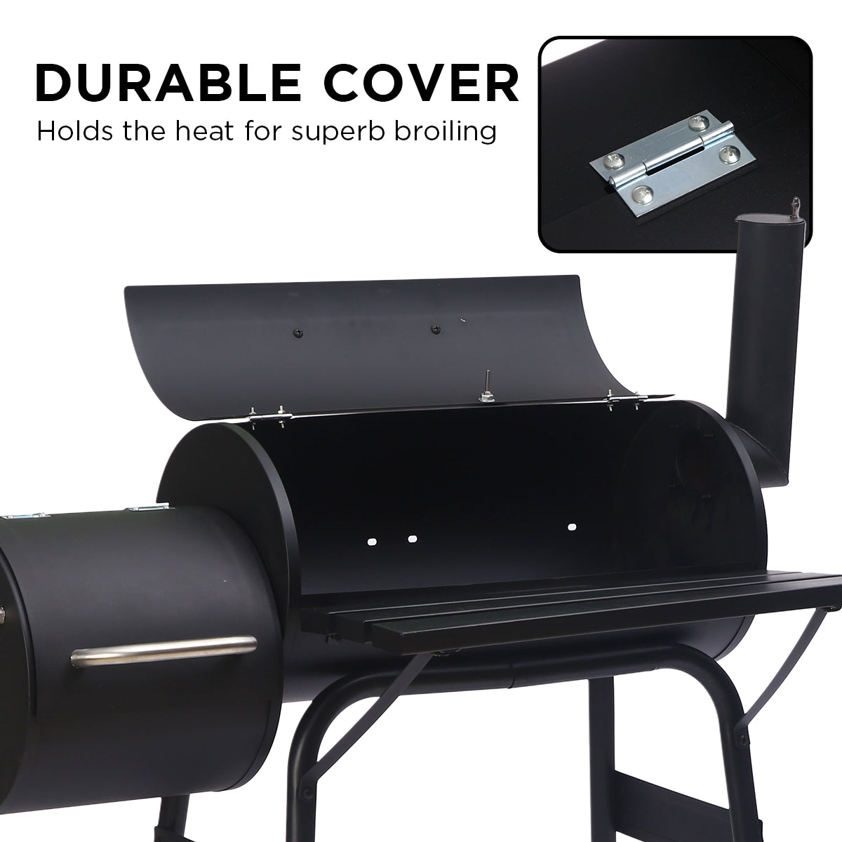 2-in-1 Outdoor Barbecue Grill & Offset Smoker | Brand: Wallaroo