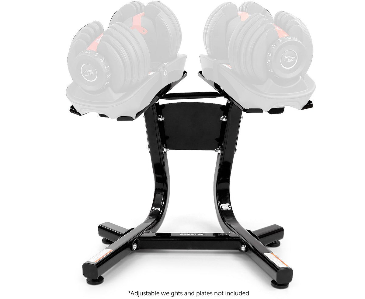 Adjustable Dumbbells Stand by Powertrain