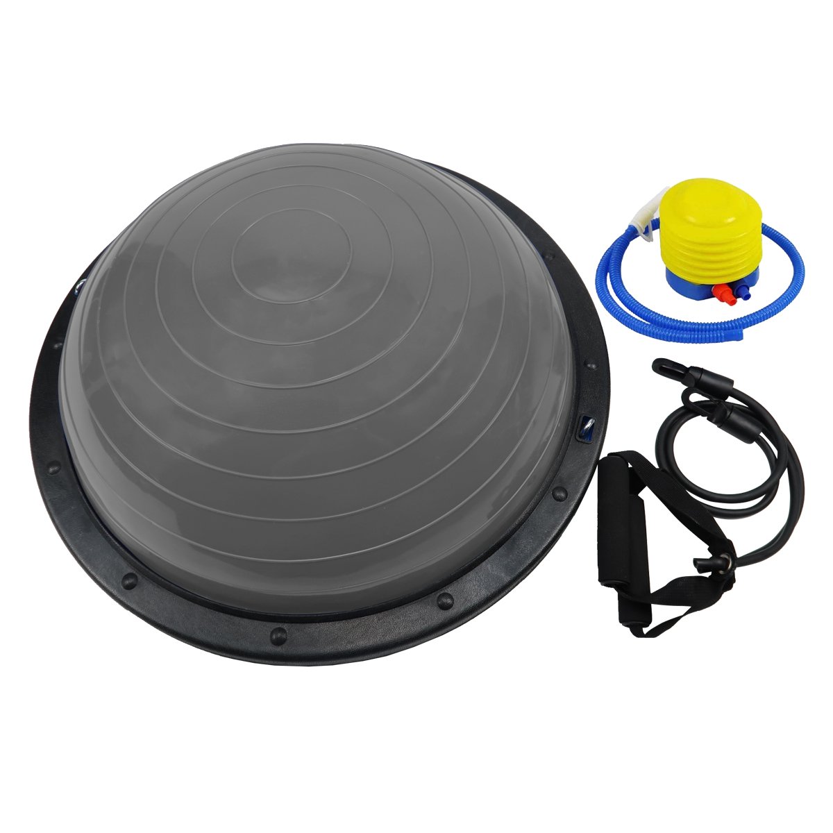Fitness Yoga Ball | Home Gym Workout Balance Trainer | Grey