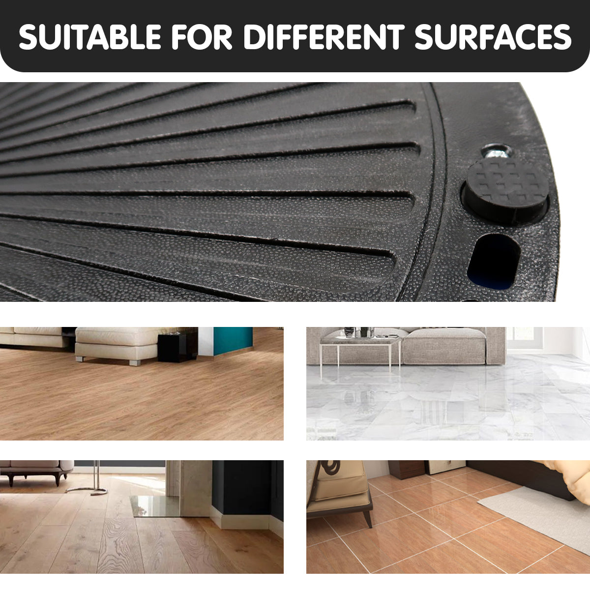 Fitness Yoga Ball | Home Gym Workout Balance Trainer | Grey