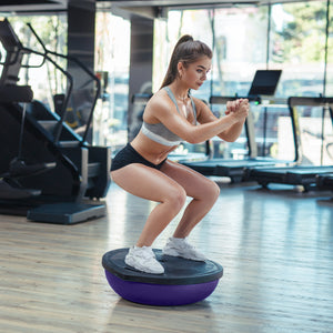 Fitness Yoga Ball | Home Gym Workout Balance Trainer | Purple