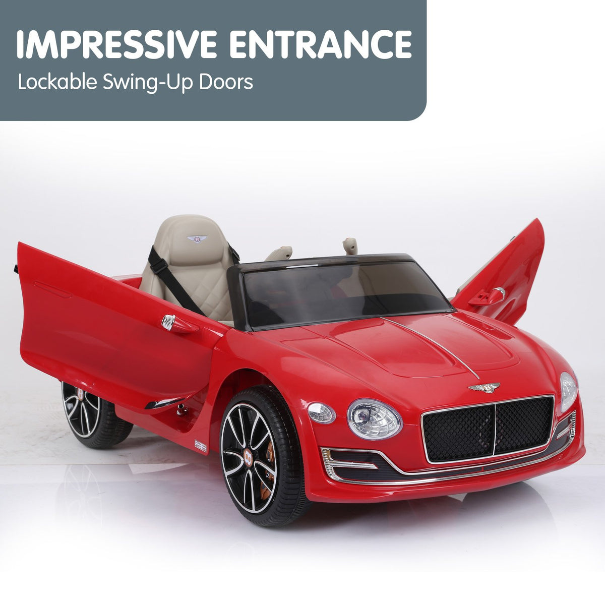 Bentley Exp 12 Speed 6E Licensed Kids Ride-On Electric Car with Remote Control (Red)