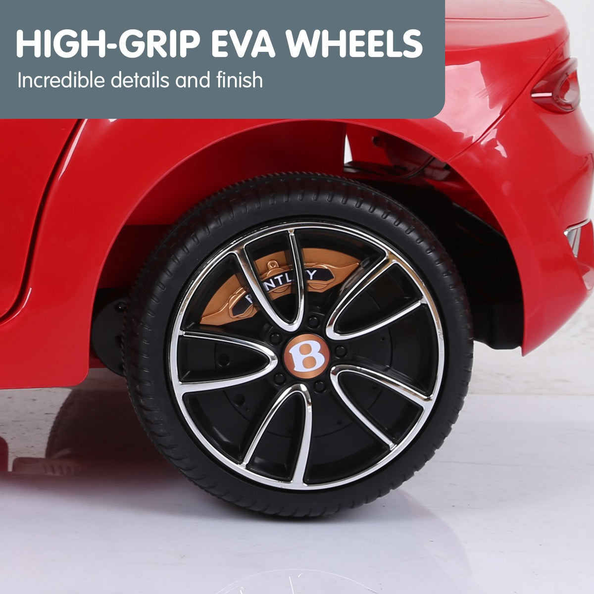 Bentley Exp 12 Speed 6E Licensed Kids Ride-On Electric Car with Remote Control (Red)