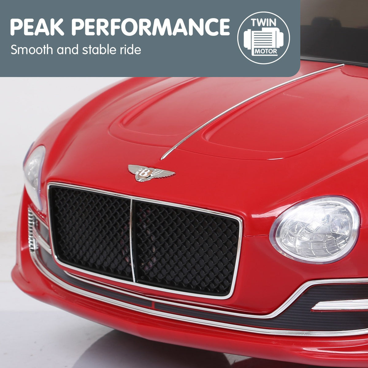 Bentley Exp 12 Speed 6E Licensed Kids Ride-On Electric Car with Remote Control (Red)