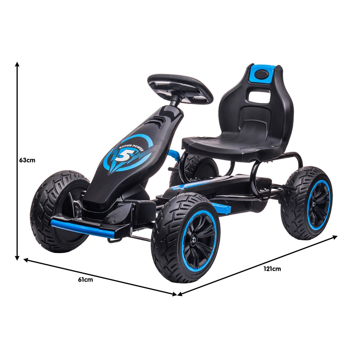 Kahuna G18 Kids Pedal Go Kart (Blue)