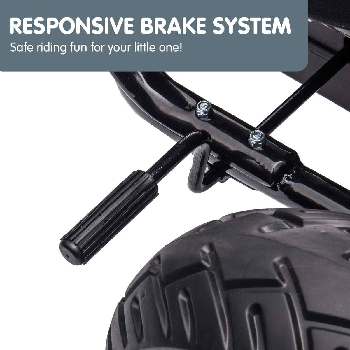 Kids Ride On Pedal Powered Go Kart - Racing Style | Red | Kahuna G18