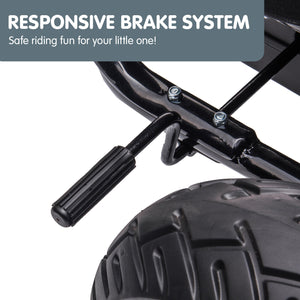 Kids Ride On Pedal Powered Go Kart - Racing Style | Red | Kahuna G18