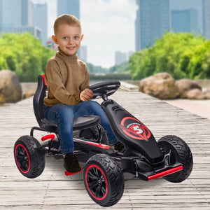 Kids Ride On Pedal Powered Go Kart - Racing Style | Red | Kahuna G18