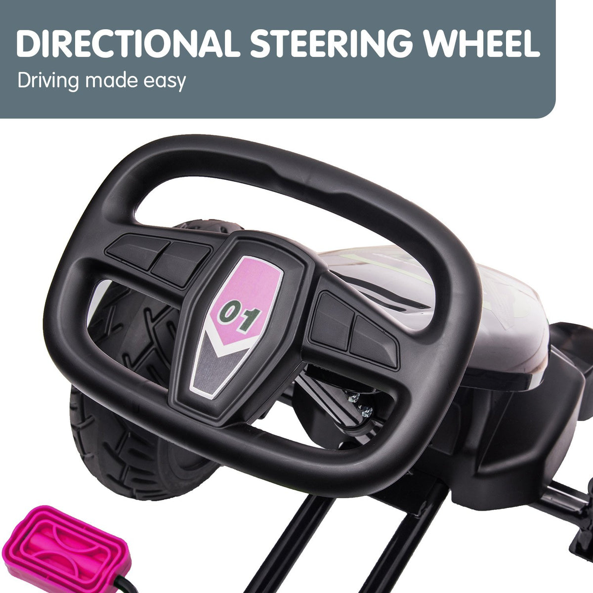 Kahuna G18 Kids Pedal Go Kart (Rose Pink)