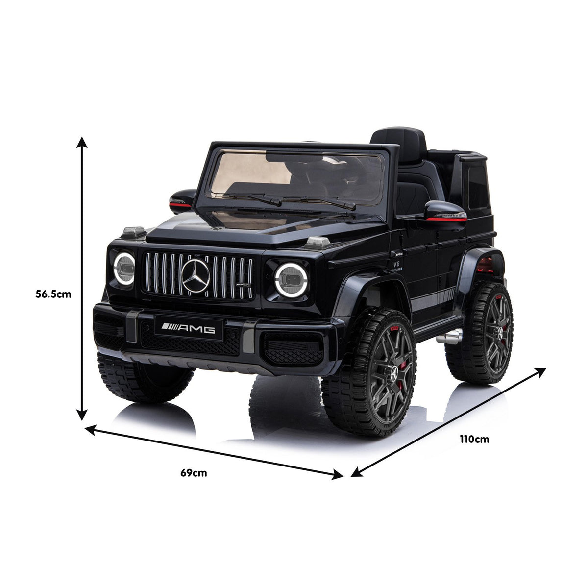 Kahuna Mercedes Benz AMG G63 Licensed Kids Ride-On Electric Car with Remote Control (Black)