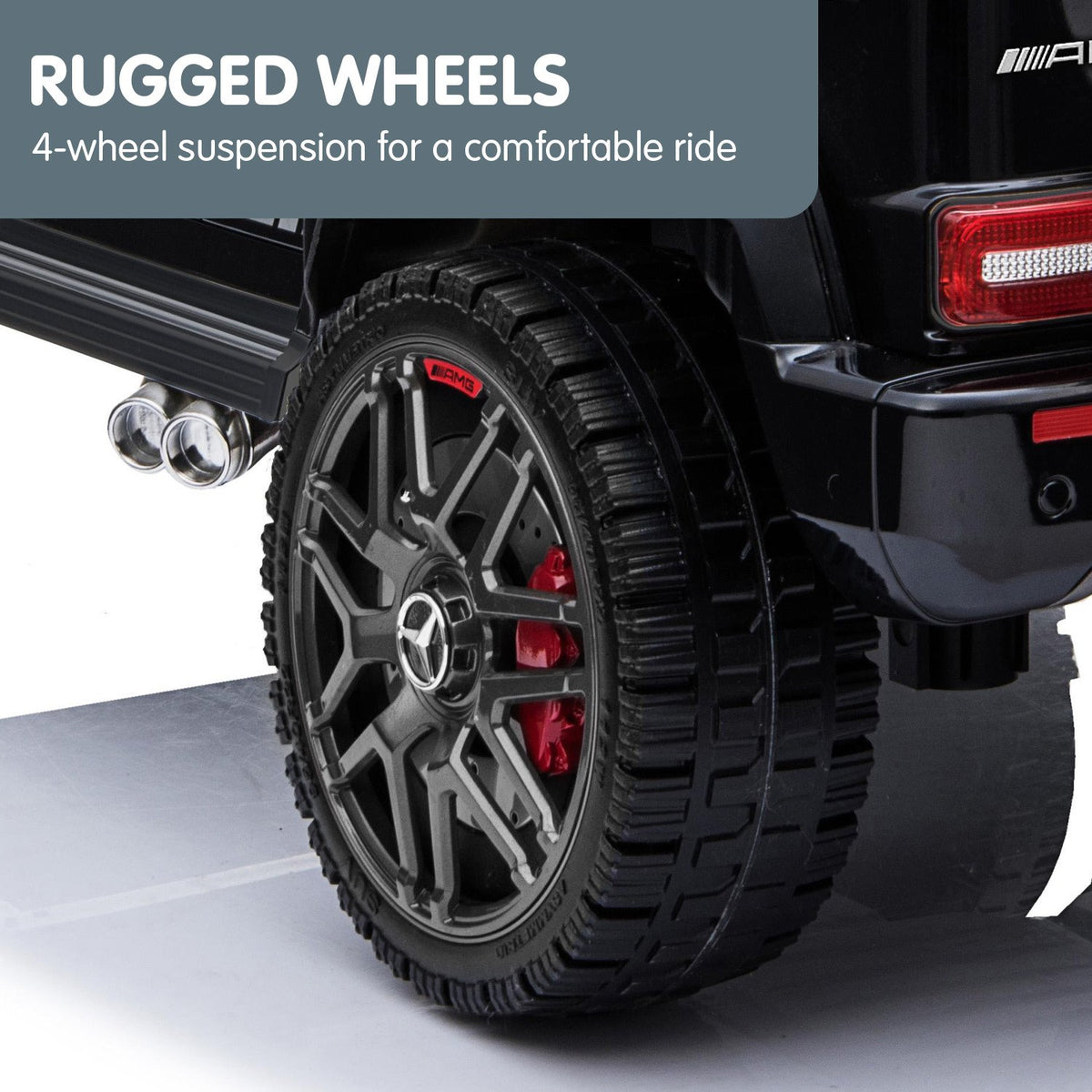 Kahuna Mercedes Benz AMG G63 Licensed Kids Ride-On Electric Car with Remote Control (Black)