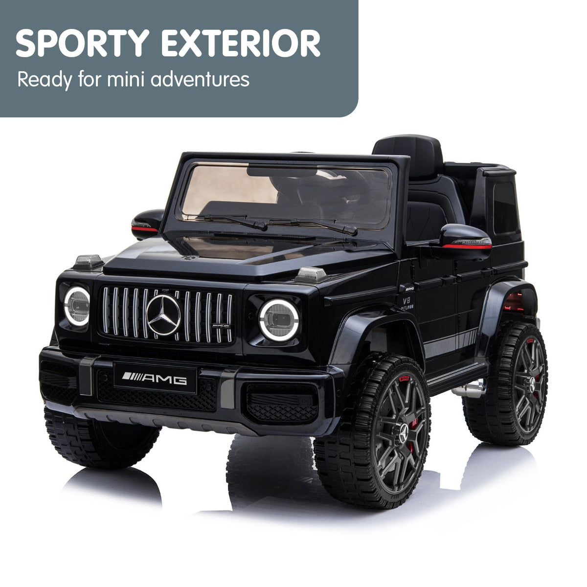 Kahuna Mercedes Benz AMG G63 Licensed Kids Ride-On Electric Car with Remote Control (Black)